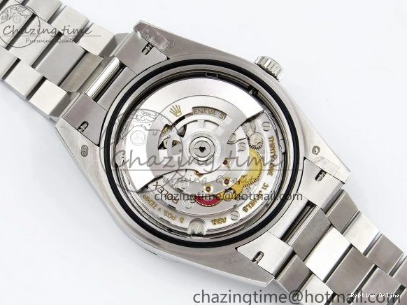 0516 FreshLook DayDate 40 SS JDF 904L Steel Gray Stick Dial on President Bracelet VR3255 V3 (Gain Weight) 1446